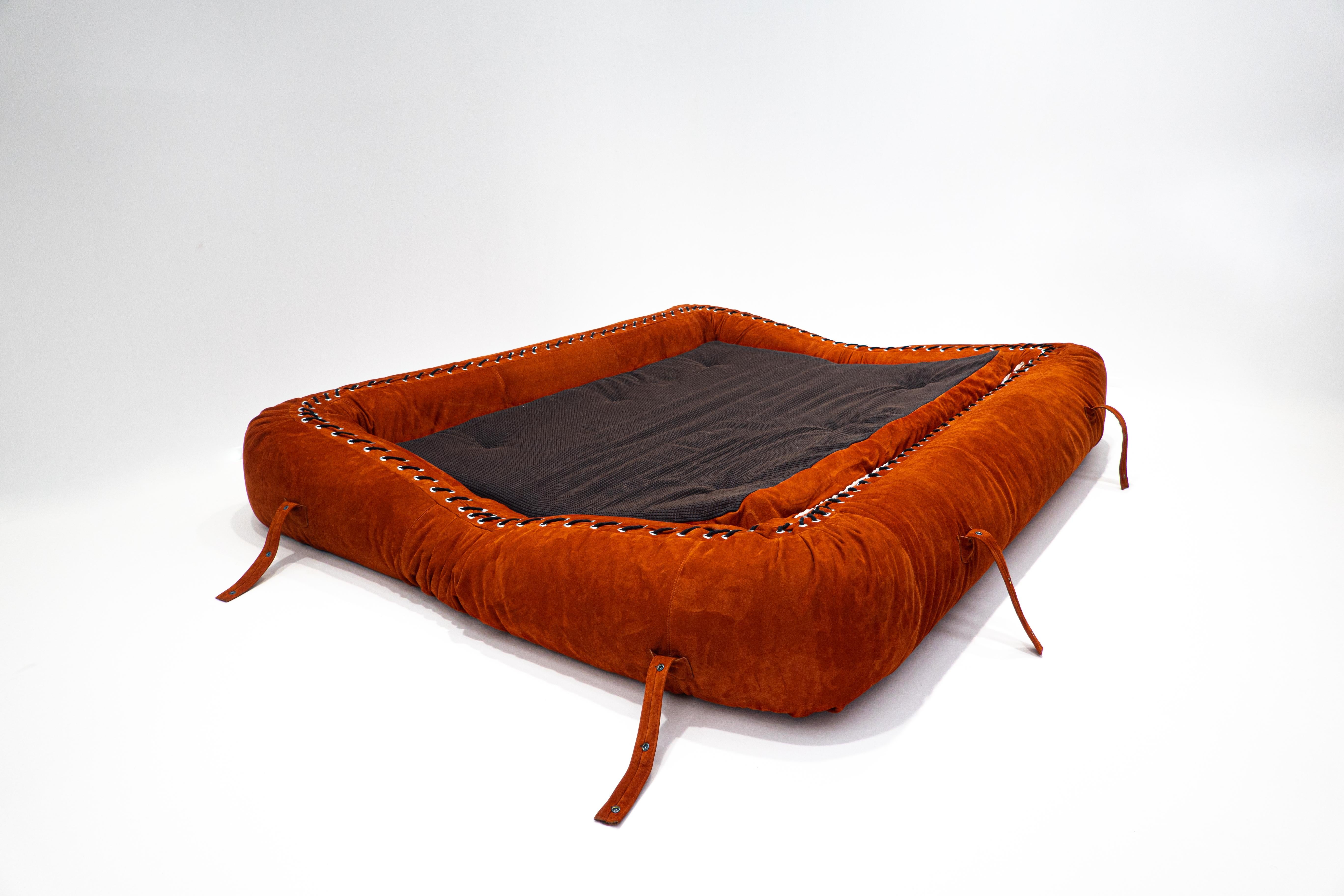 Anfibio Sofa Bed by Alessandro Becchi for Giovannetti Collezioni, Orange, 1970s 1