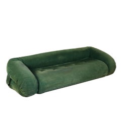 Anfibio Sofa Giovannetti Wildlederpolsterung Vintage:: Italien:: 1970er