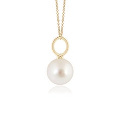 Angara Classic South Sea Cultured Pearl Solitaire Pendant in 14K Solid Gold