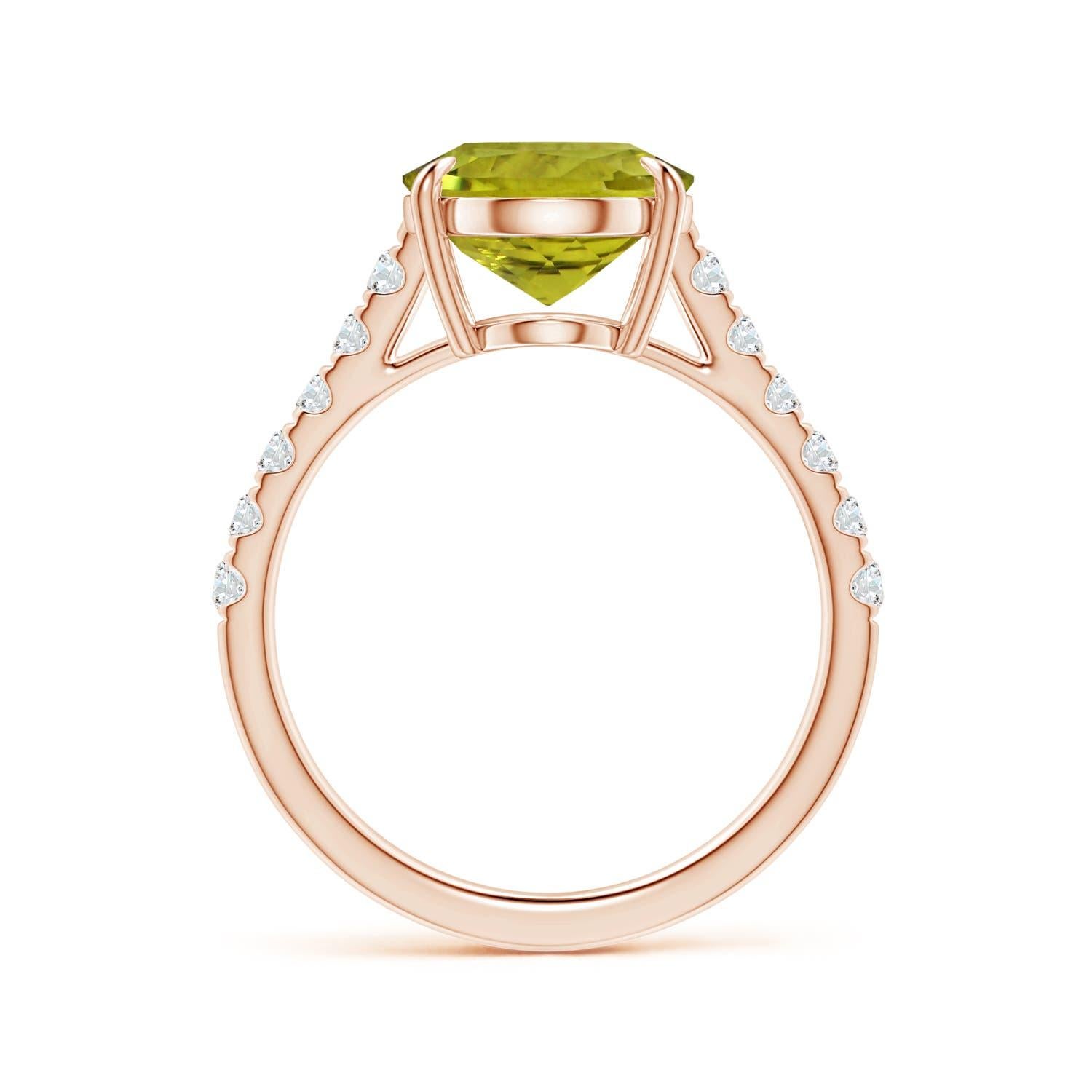 For Sale:  Claw-Set GIA Certified Natural Tourmaline Ring in Rose Gold with Diamonds 2
