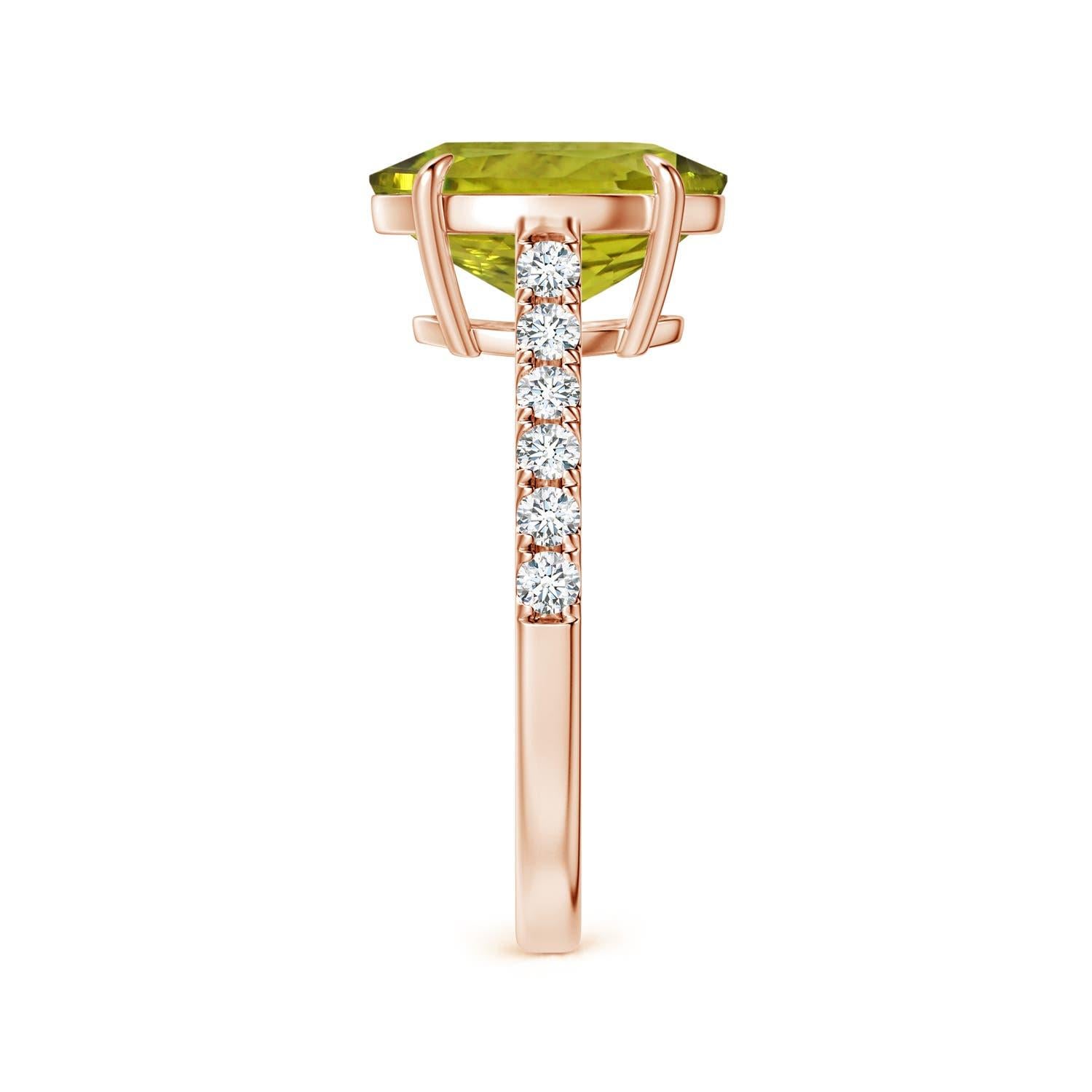 For Sale:  Claw-Set GIA Certified Natural Tourmaline Ring in Rose Gold with Diamonds 4