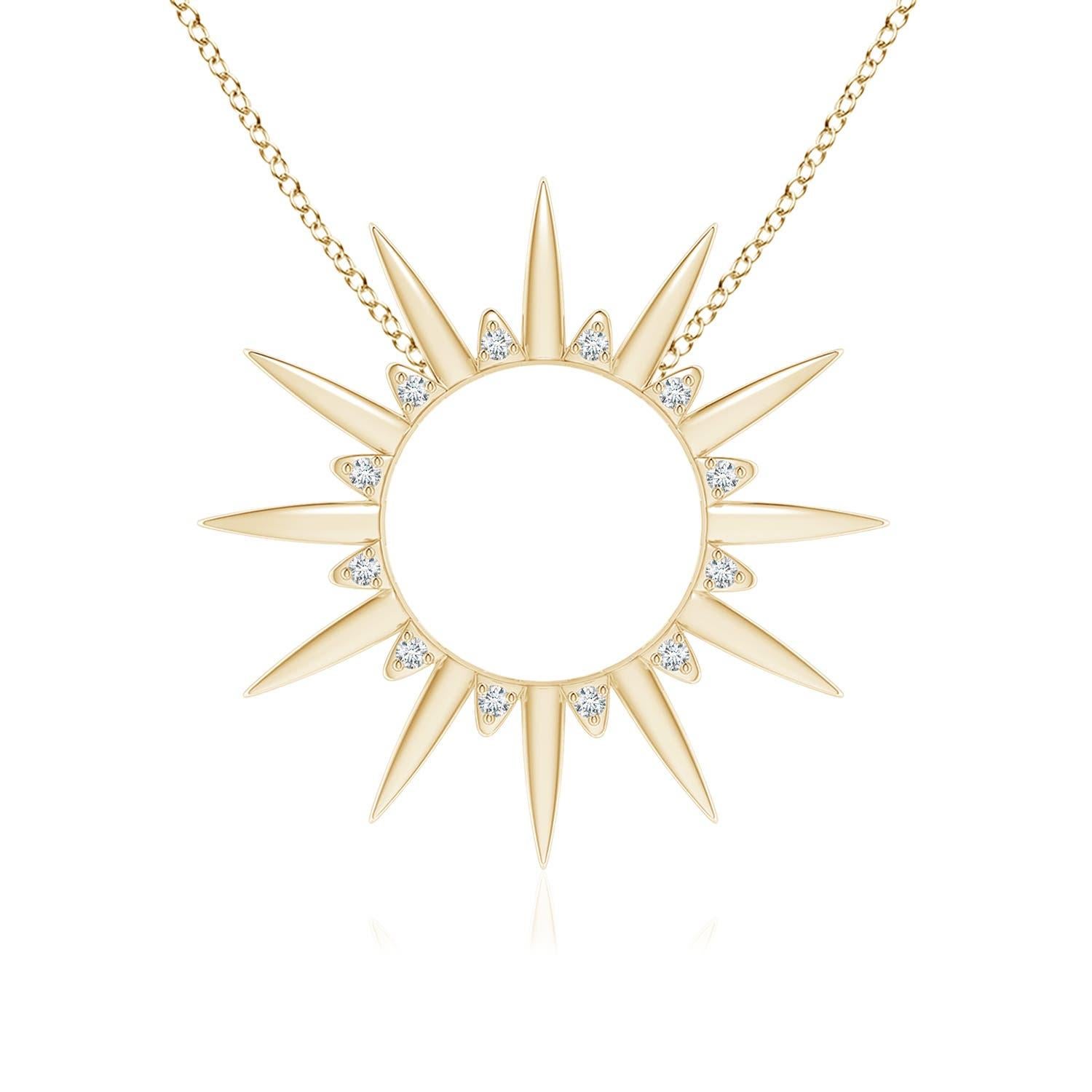 Angara Freshwater Cultured Pearl Gemini Multi-Wear Starburst Pendant in 14K Gold In New Condition For Sale In Los Angeles, CA
