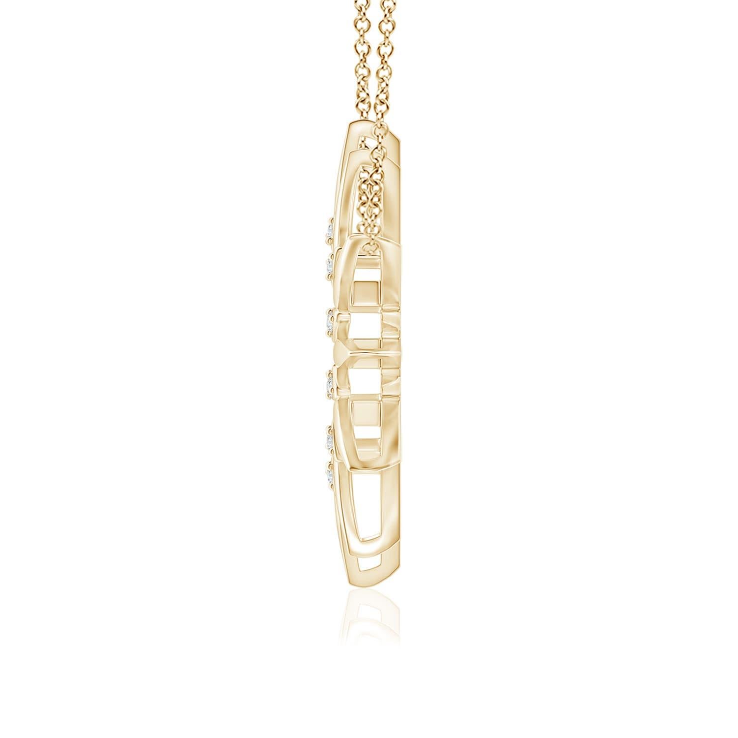 Women's Angara Freshwater Cultured Pearl Gemini Multi-Wear Starburst Pendant in 14K Gold For Sale
