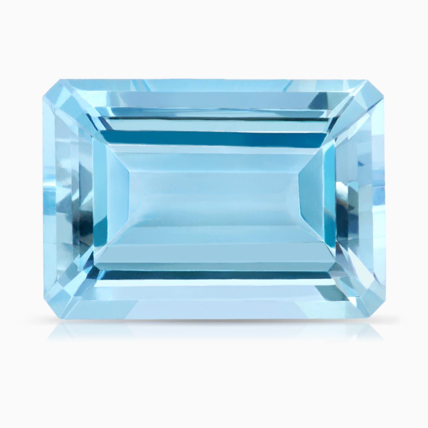 Angara Gia Certified Aquamarine Ring in Yellow Gold with Marquise Diamonds 5