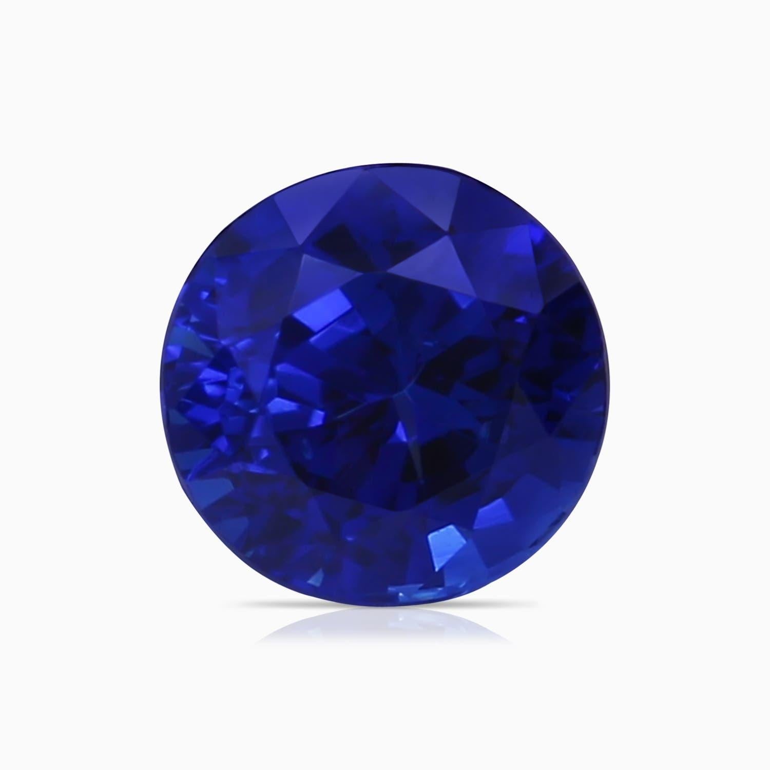 For Sale:  ANGARA GIA Certified Blue Sapphire & Diamond Halo Twist Shank Ring in Platinum 6