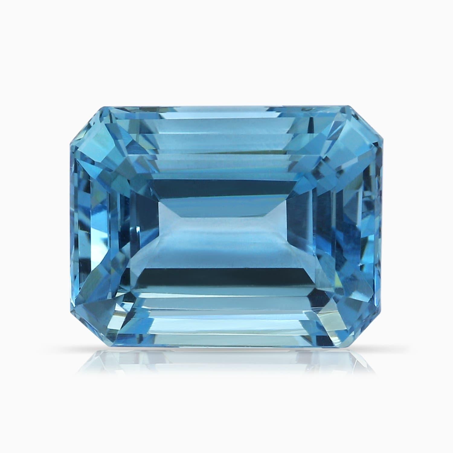 Im Angebot: ANGARA GIA zertifizierter 5,04 Karat Aquamarin-Ring aus 18 Karat Gelbgold mit Diamant () 5