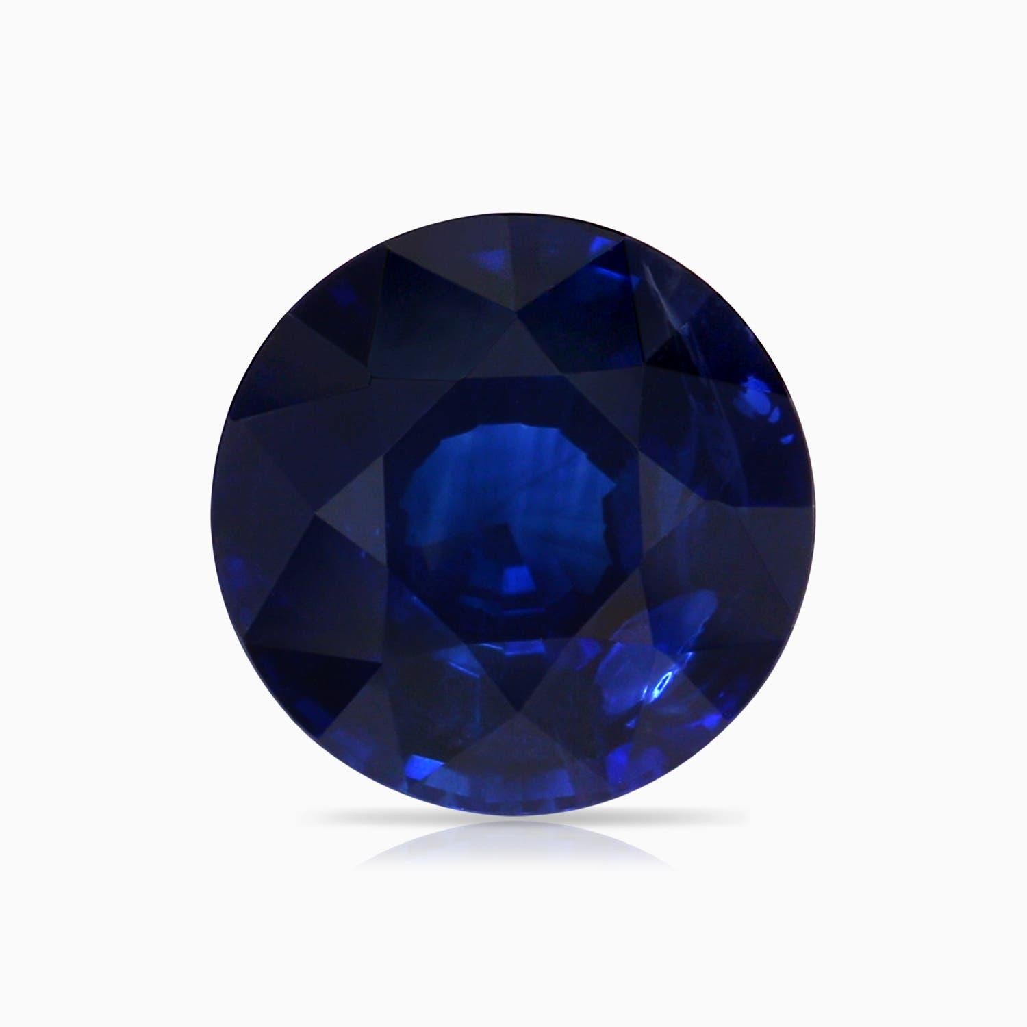 GIA-zertifizierter natürlicher blauer Saphir Halo gedrehter Schaftring aus Roségold () 6