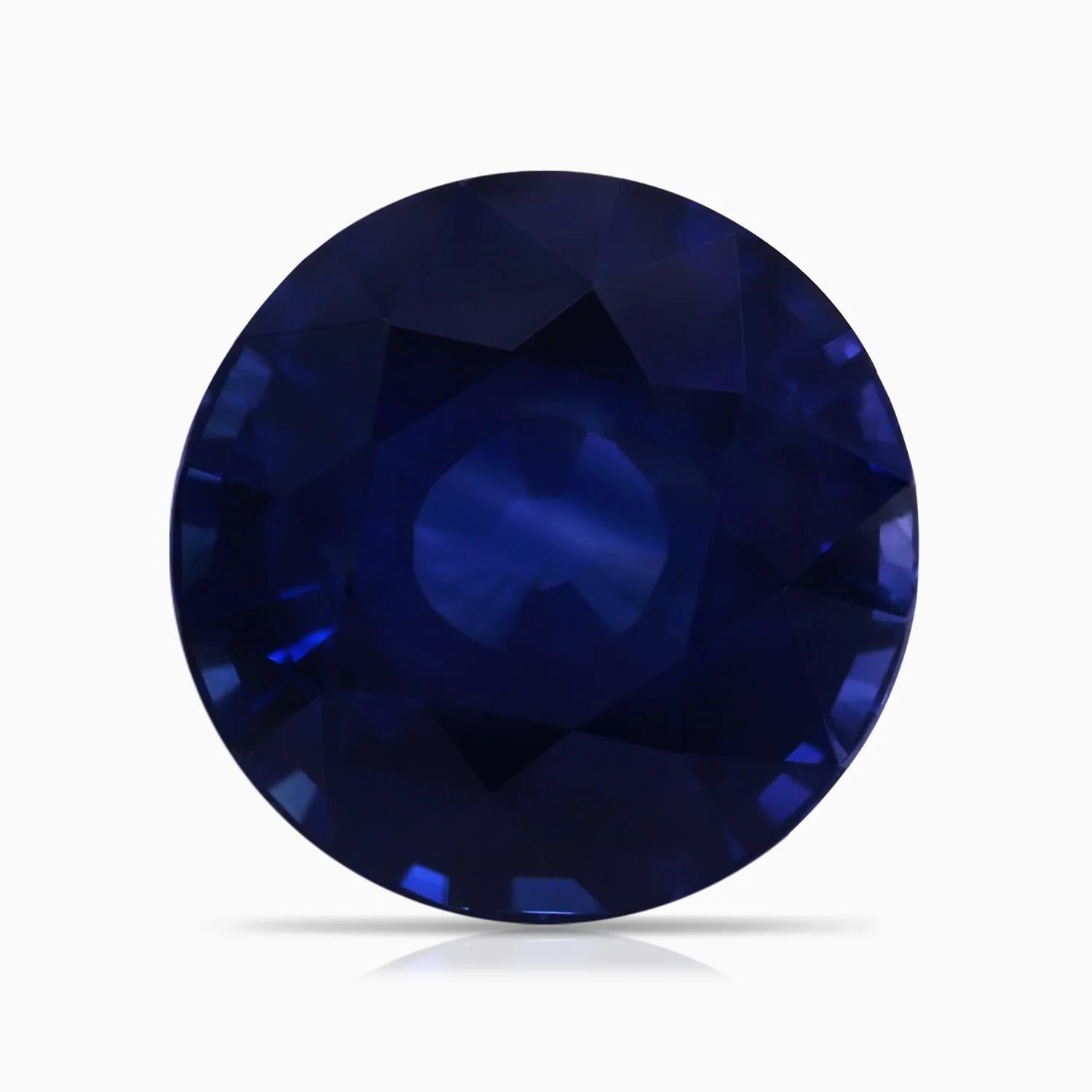 For Sale:  Angara Gia Certified Natural Blue Sapphire & Marquise Diamonds White Gold Ring 6