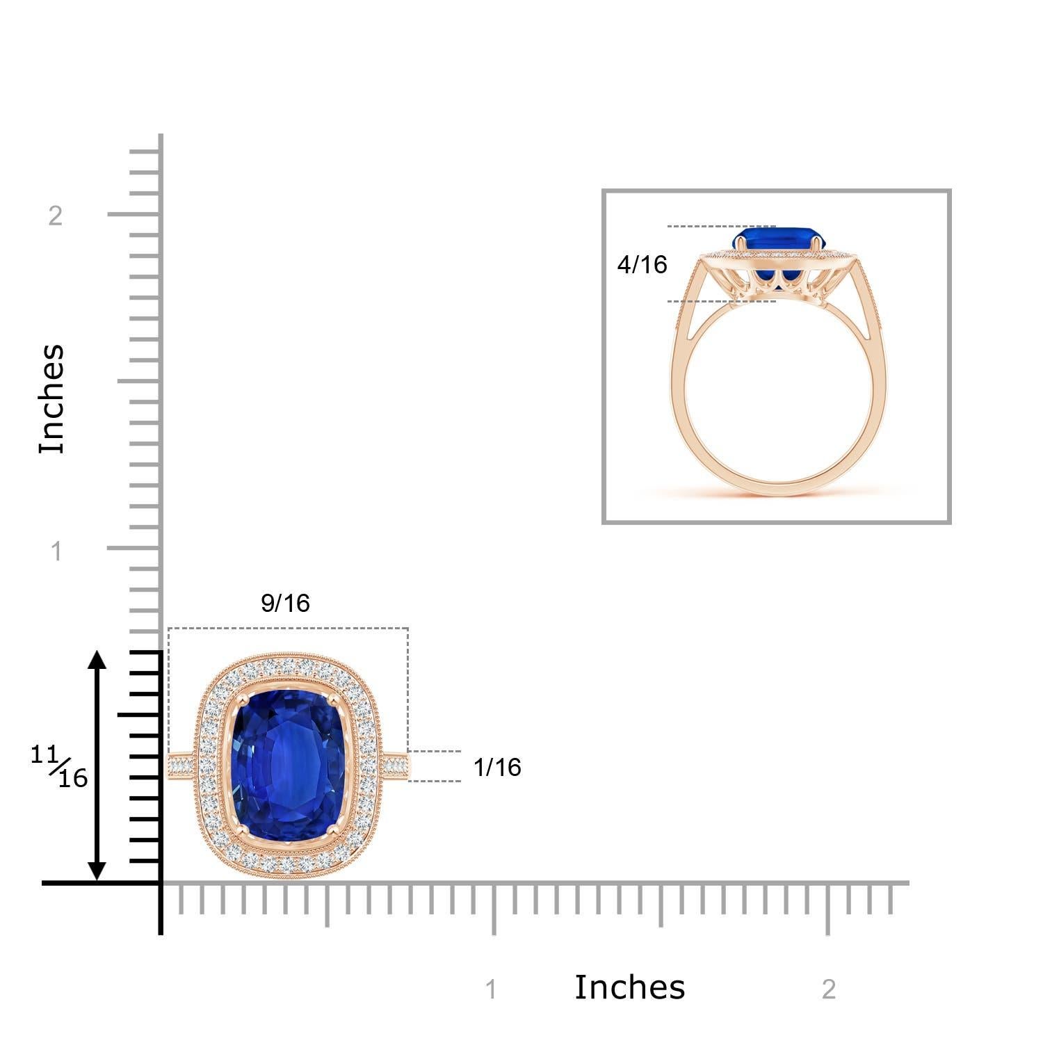 For Sale:  GIA Certified Natural Ceylon Sapphire Ring in Rose Gold 6