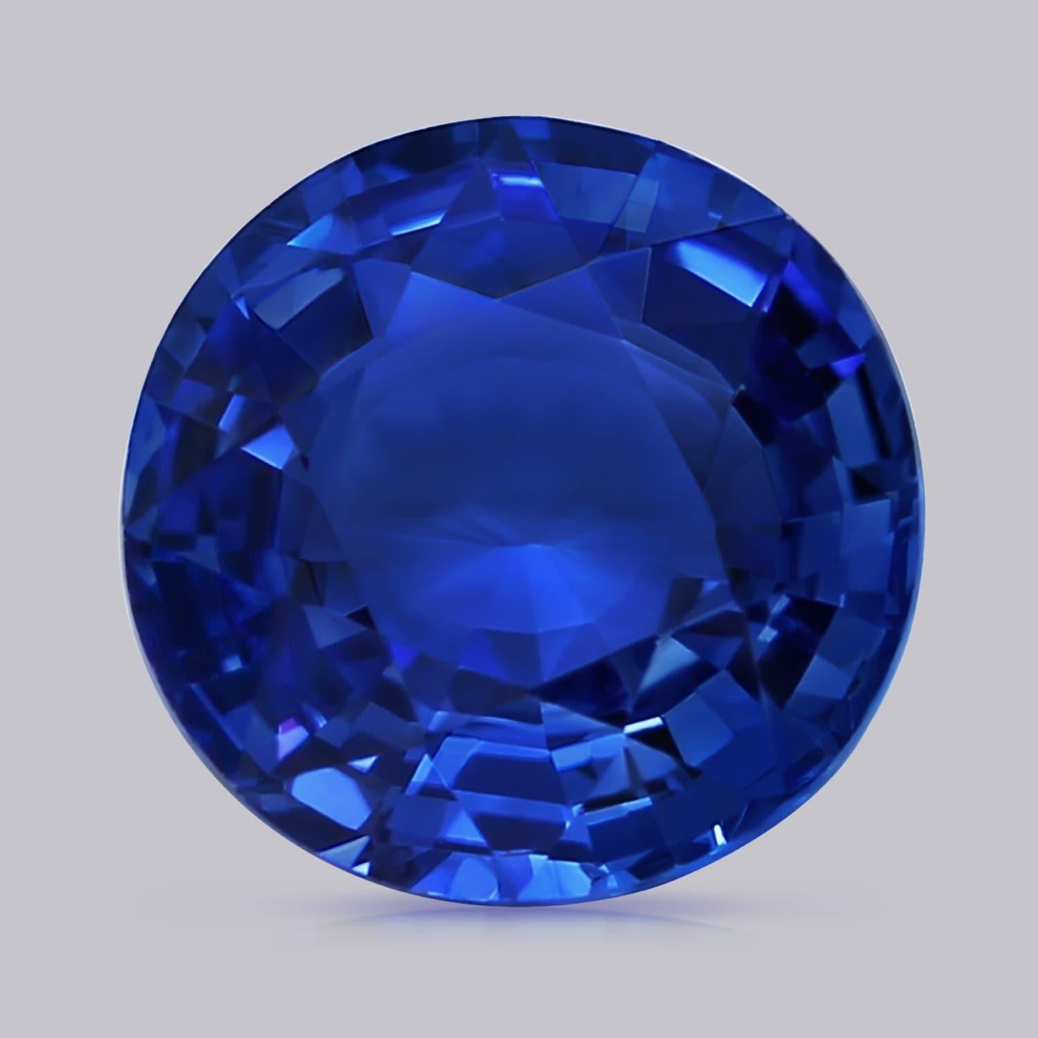 Angara GIA Certified Natural Ceylon Sapphire Split Shank White Gold Ring 7
