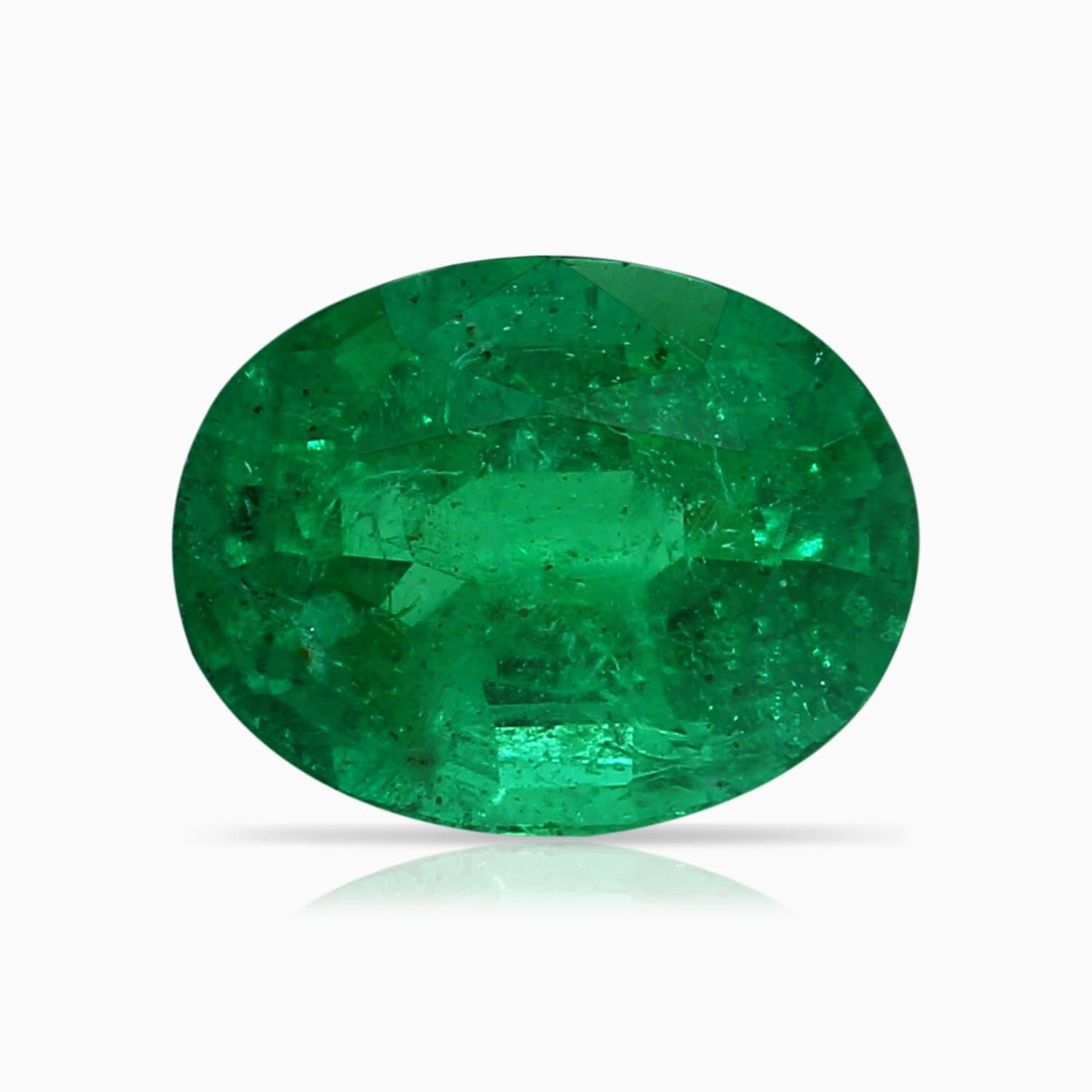 Im Angebot: ANGARA GIA zertifizierter natürlicher Smaragd-Halo-Ring aus Roségold mit Diamant-Schnalle () 6