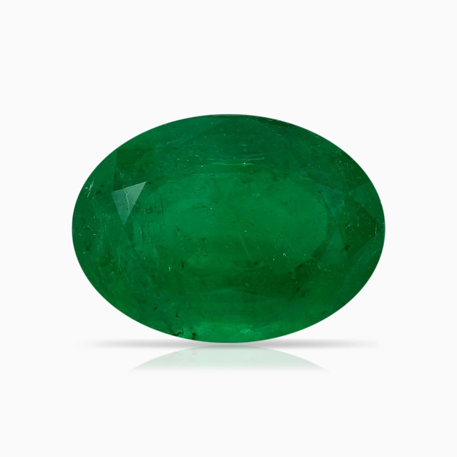 Angara Gia, zertifizierter natürlicher Smaragd-Halo-Ring aus Gelbgold mit Diamanten () 5