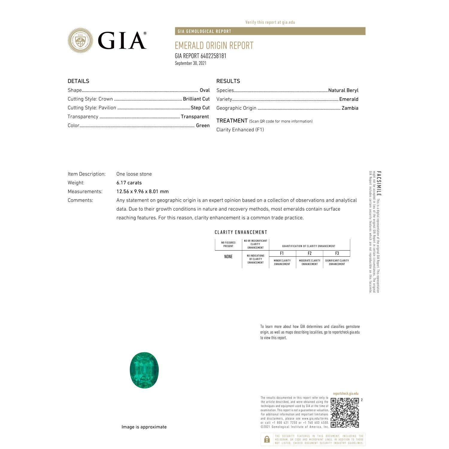 Im Angebot: GIA-zertifizierter natürlicher Smaragd- Solitär-Ring aus Roségold mit Blattmotiven () 3