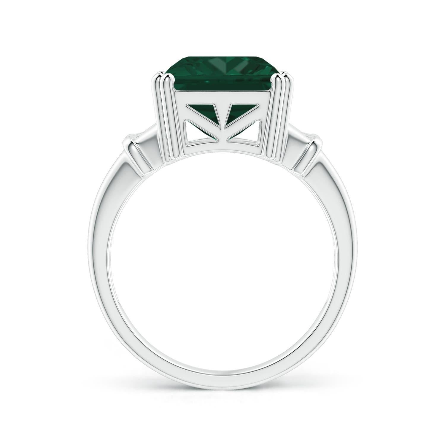 ANGARA GIA Certified Natural 16.39ct Green Sapphire 'Teal' Ring in White Gold 2