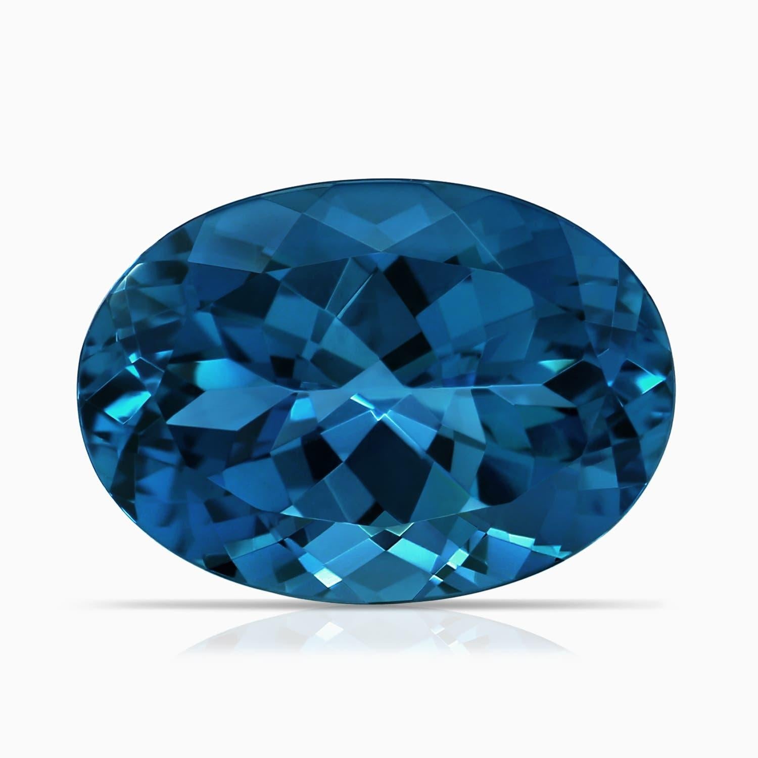 Angara Verlobungsring aus Roségold mit GIA-zertifiziertem natürlichem Londoner blauem Topas () 6