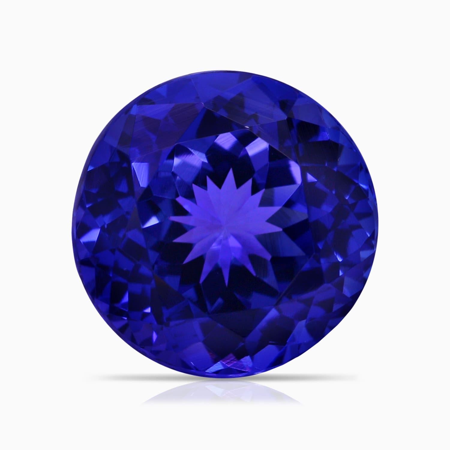 For Sale:  ANGARA GIA Certified Natural Nature Inspired Round Tanzanite Ring in White Gold 6