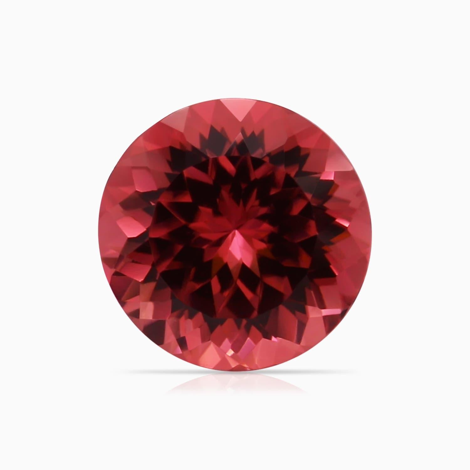 For Sale:  ANGARA GIA Certified 2.15ct Pink Tourmaline Diamond Halo Ring in 18K Rose Gold 6
