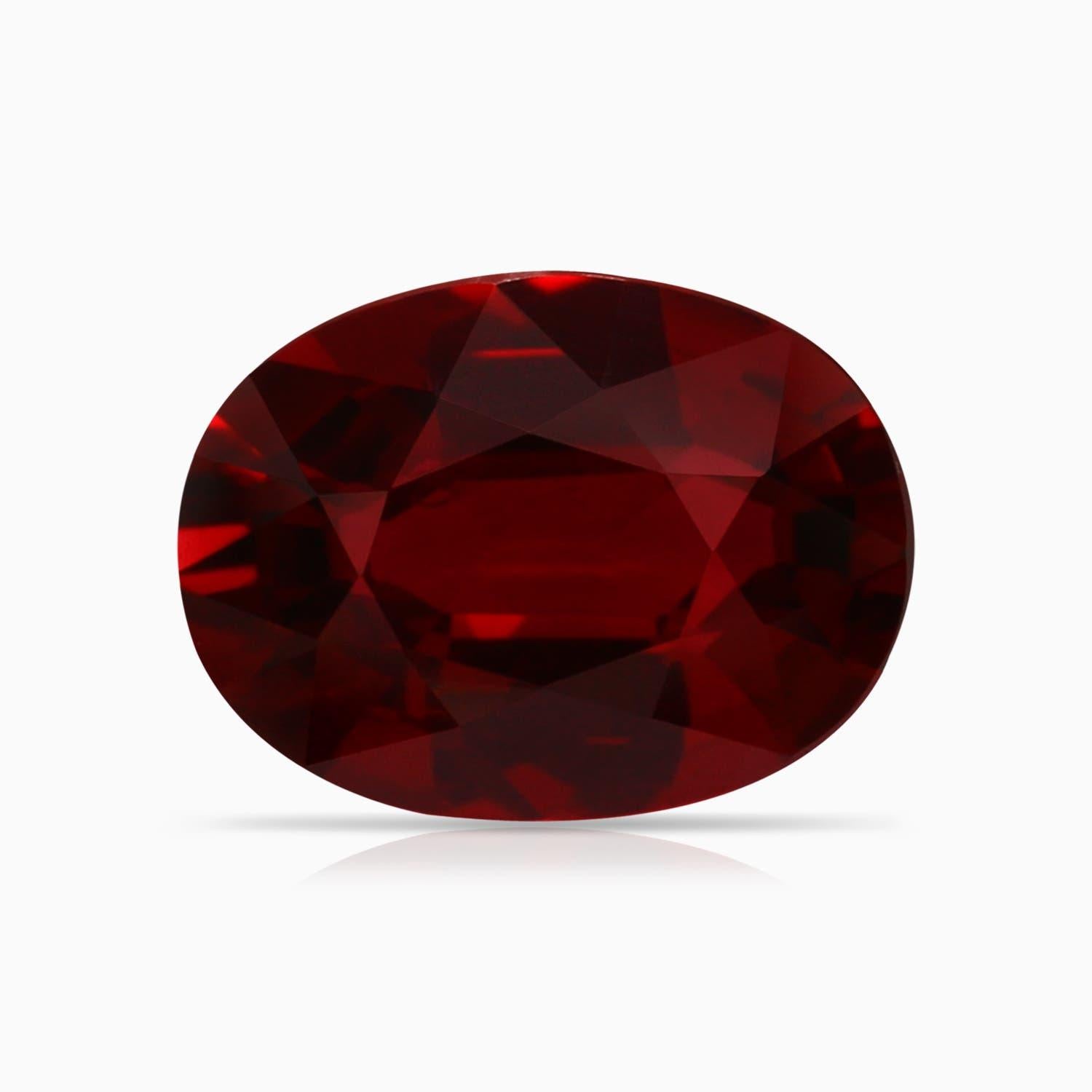 For Sale:  GIA Certified Natural Ruby Halo Ring in Platinum with Diamonds 6
