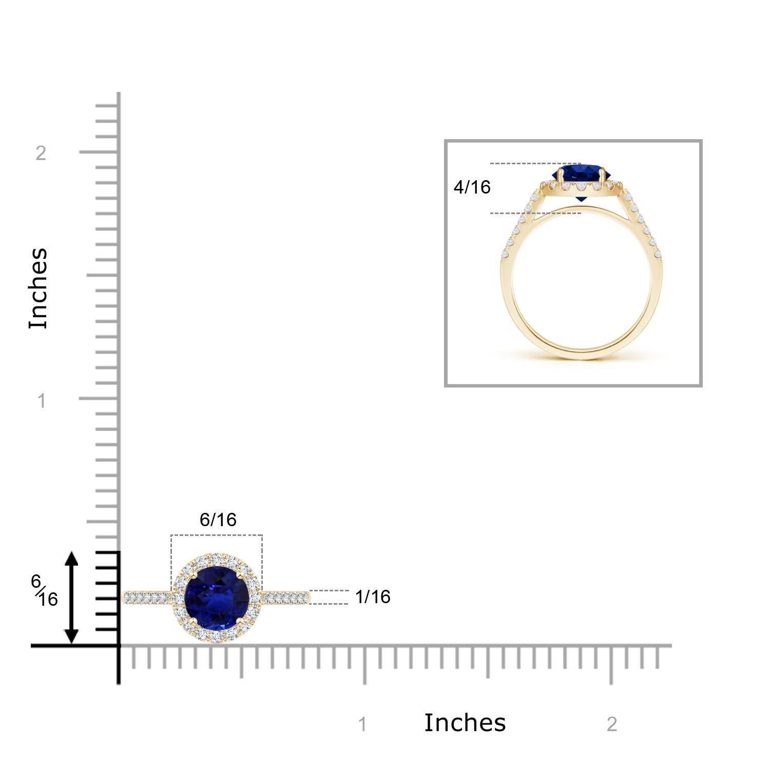 For Sale:  GIA Certified Natural Sapphire & Diamond Halo Ring in Solid Yellow Gold 5
