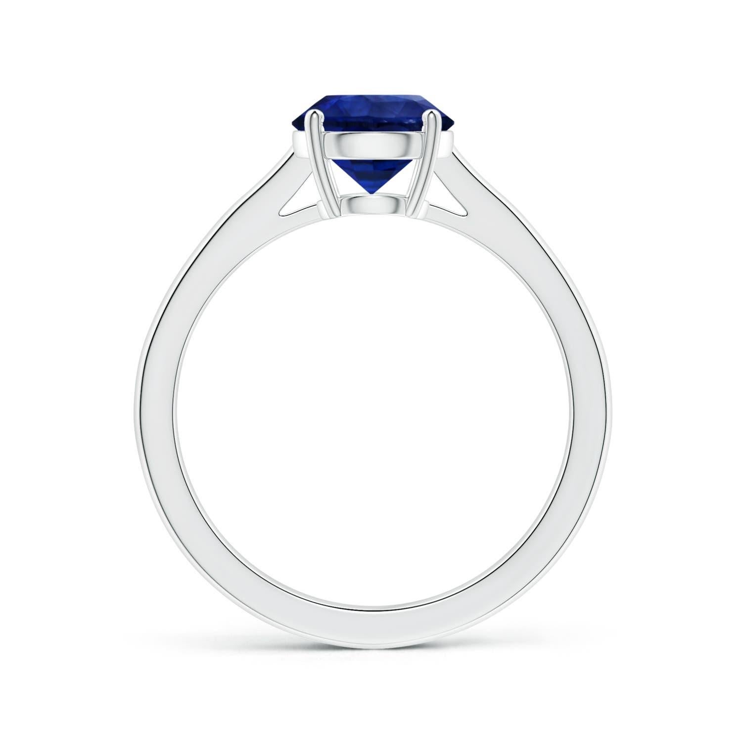 For Sale:  ANGARA GIA Certified Natural Sapphire Solitaire Ring in Platinum 2