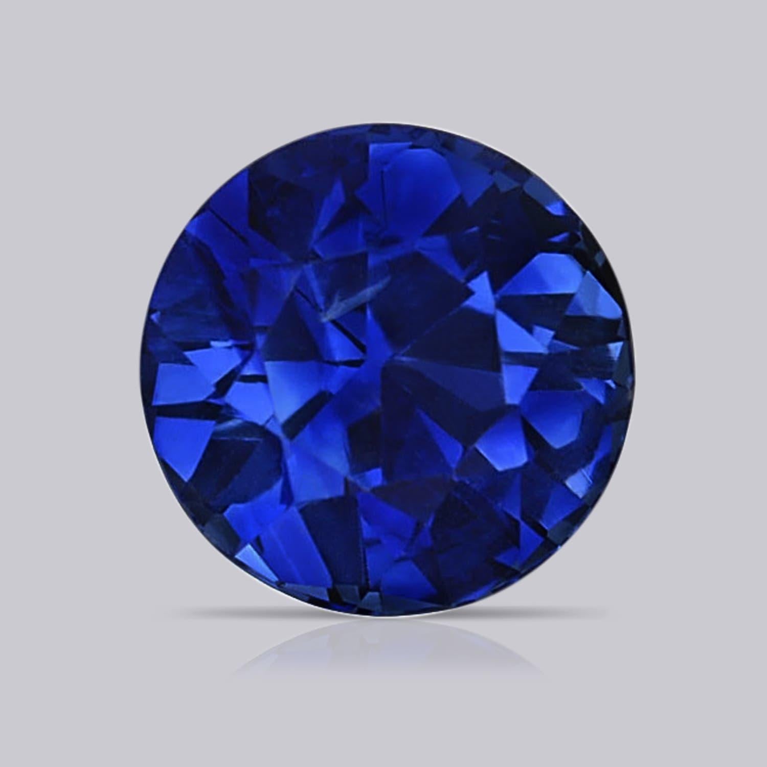 ANGARA GIA Certified Natural Sapphire Vintage Style Ring in Platinum 6