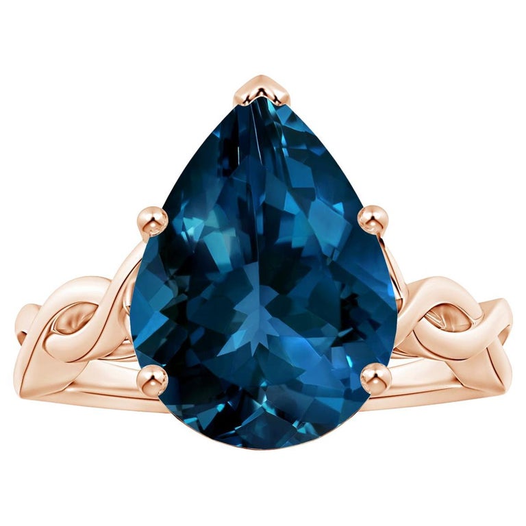 Natural London Blue Topaz Loose Gemstone – Round Cut, AAA+ Quality, 3mm To 20mm Sizes