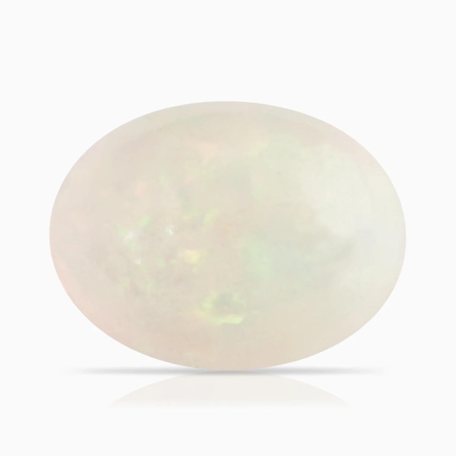 For Sale:  ANGARA GIA Certified Natural Solitaire 6.40ct Opal Ring in 14K Rose Gold 5