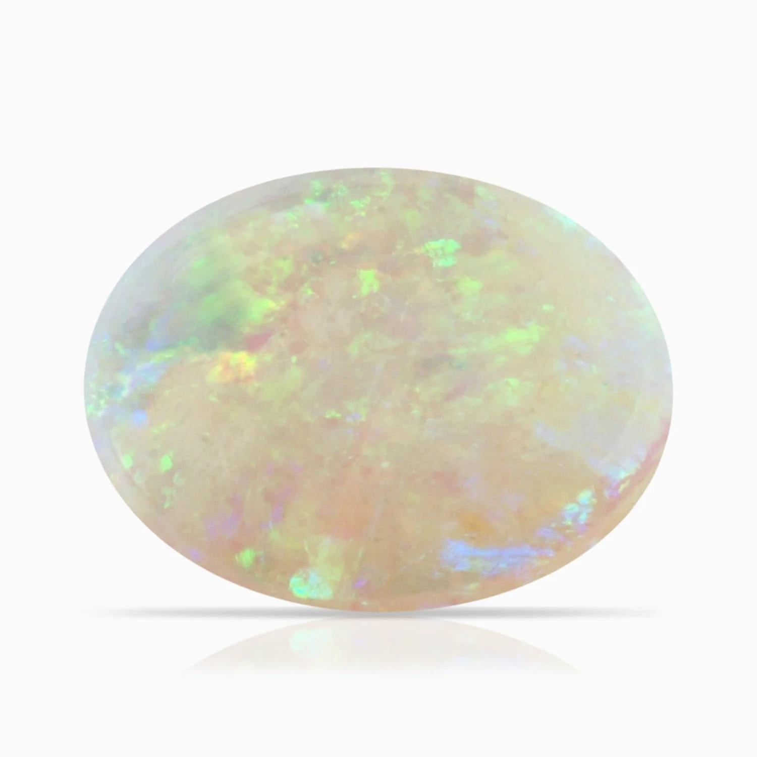 GIA-zertifizierter ovaler Opalring in Roségold mit natürlichem Solitär für Damen () 6