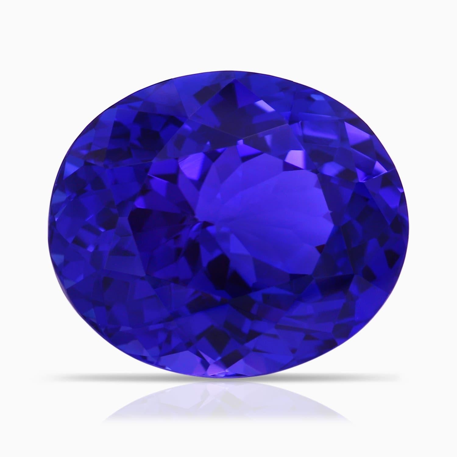 En vente :  ANGARA, bague en or rose 14 carats avec tanzanite naturelle certifiée GIA et halo à tige fendue 6