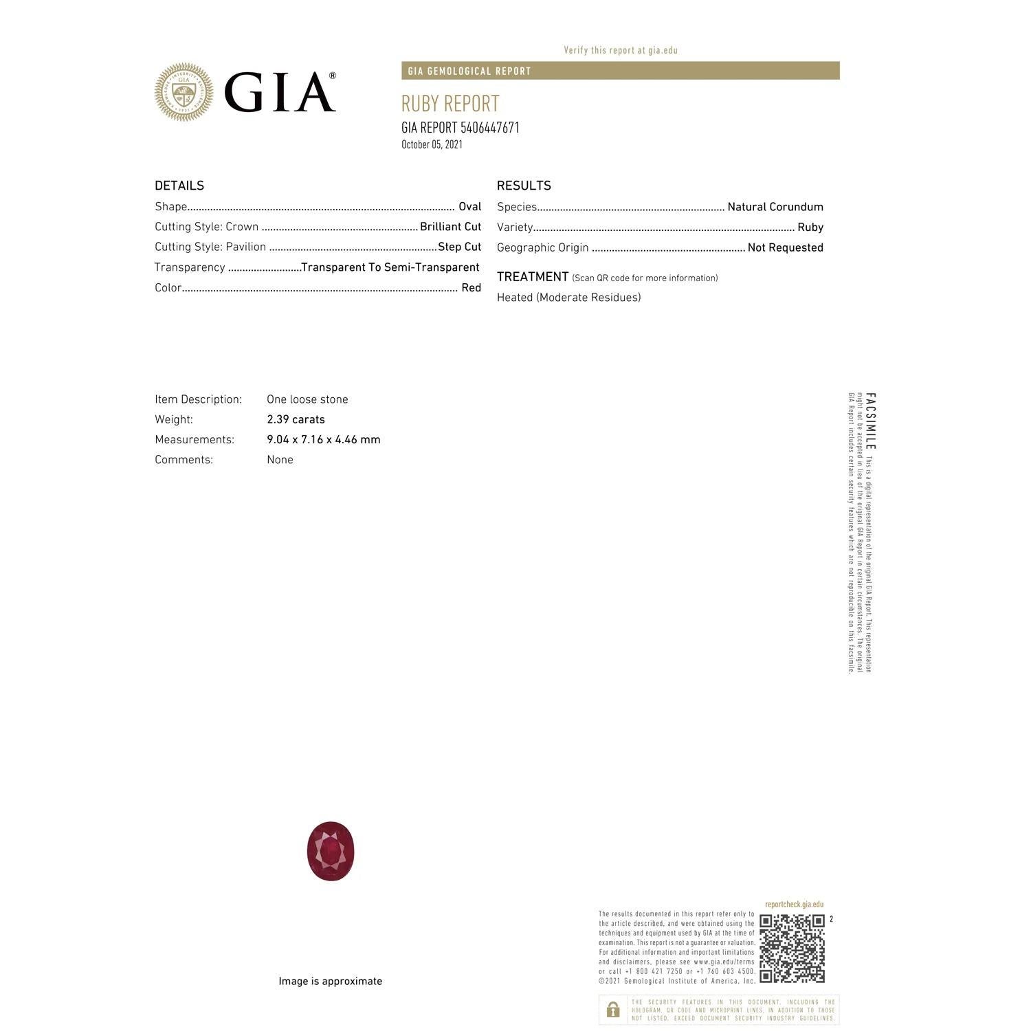 ANGARA GIA Certified Ruby Halo Ring in Yellow Gold with Diamond Accents 3