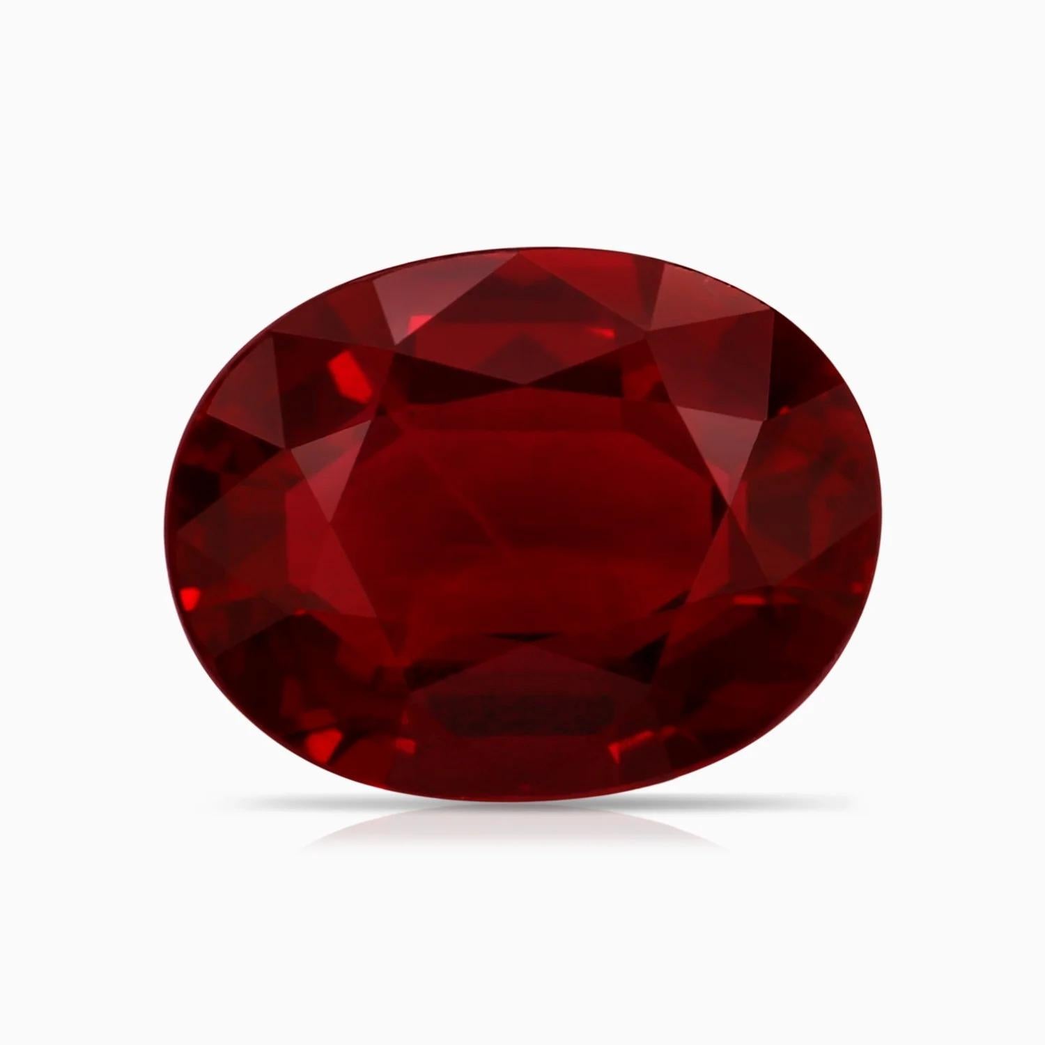 ANGARA GIA Certified Ruby Princess Diana Inspired Halo Ring in Yellow Gold 6
