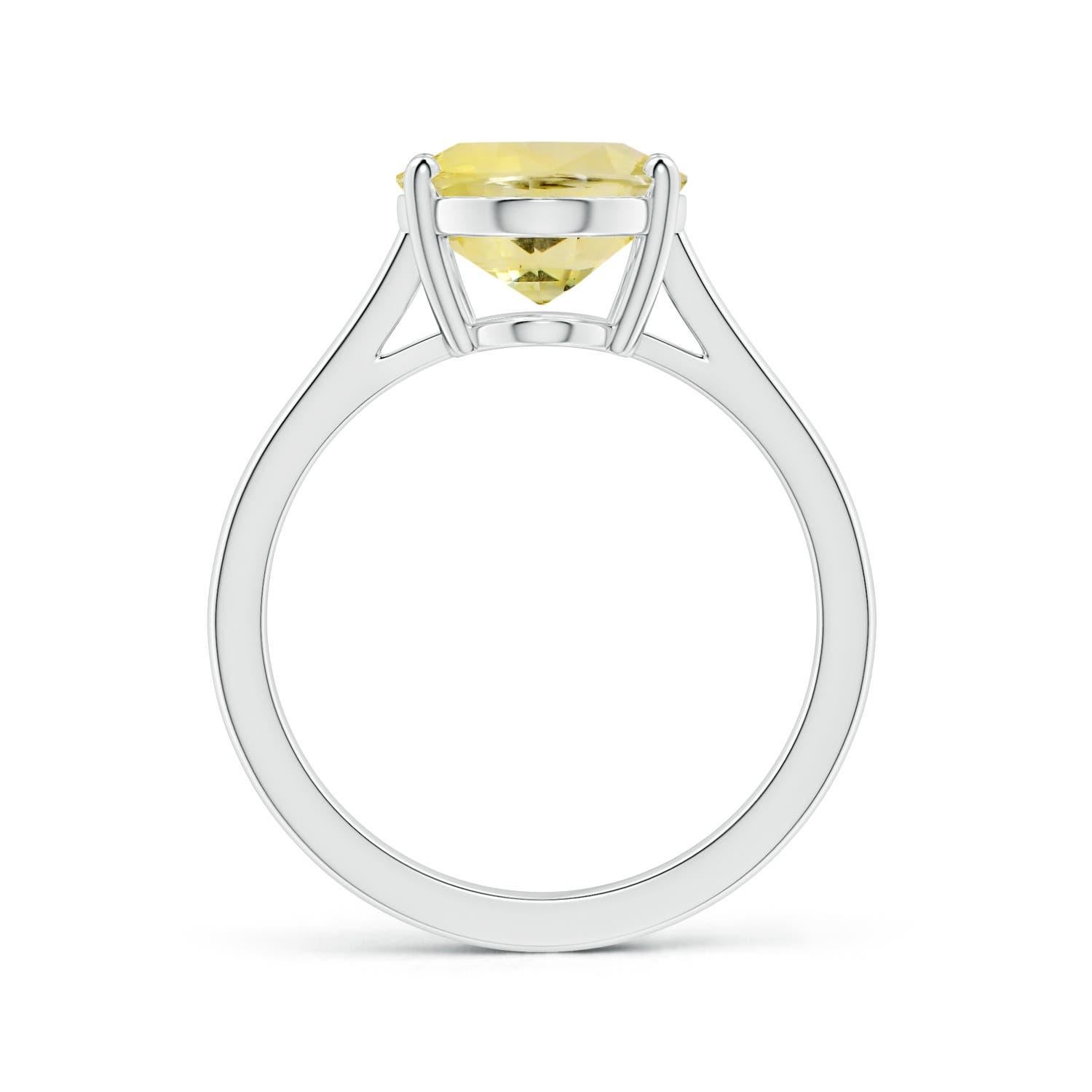 ANGARA GIA Certified Yellow Sapphire Solitaire Ring in White Gold 2