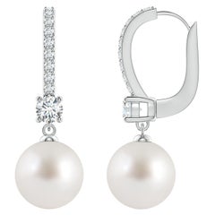 Angara Orecchini a goccia con perle coltivate dei mari del Sud in oro 14K per donna