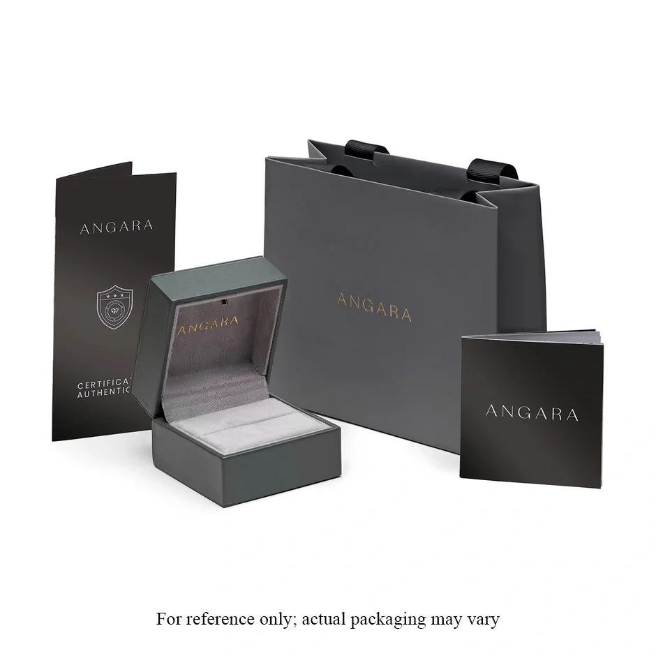 For Sale:  Angara Natural 0.075 Ctw. Diamond Knot Promise Ring in 14K White Gold For Women 8