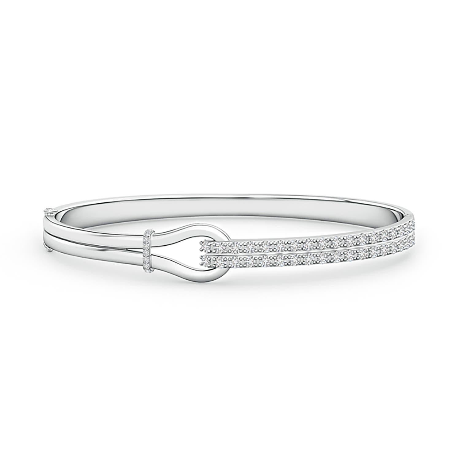 Angara Pulsera de nudo del amor con diamantes naturales de 1,26 ct en oro macizo de 14 quilates en Nuevo estado para la venta en Los Angeles, CA