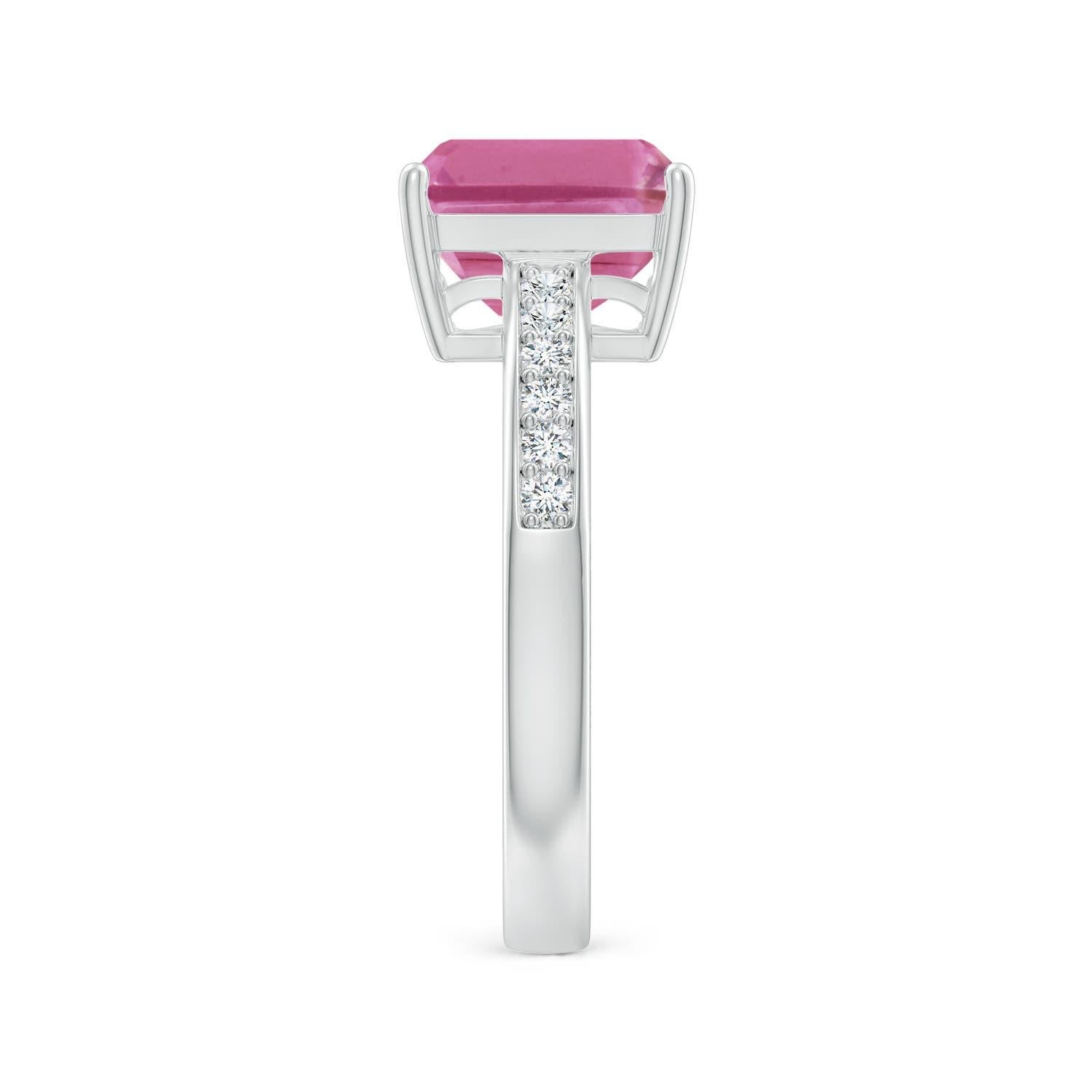 Angara natürlichen 2 ct rosa Saphir Cocktail-Ring mit Diamanten in 14K massivem Gold im Zustand „Neu“ im Angebot in Los Angeles, CA