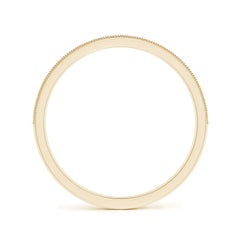 Angara Natural Aeon Vintage Style Half Eternity Wedding Ring in 14K Solid Gold