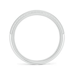 Angara Natural Channel-Set Square Emerald and Diamond Eternity Band in 14K Gold