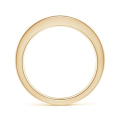 Angara Natural Channel Set Square Sapphire Half Eternity Ring in 14K Solid Gold