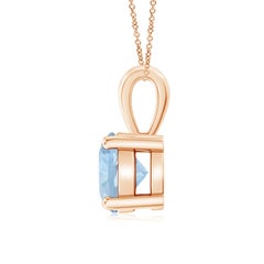 Angara 1.12ct Natural Aquamarine Pendant Necklace in 14K Gold