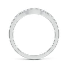 Angara Natural Classic Diamond Half Eternity Wedding Ring in 14K Solid Gold