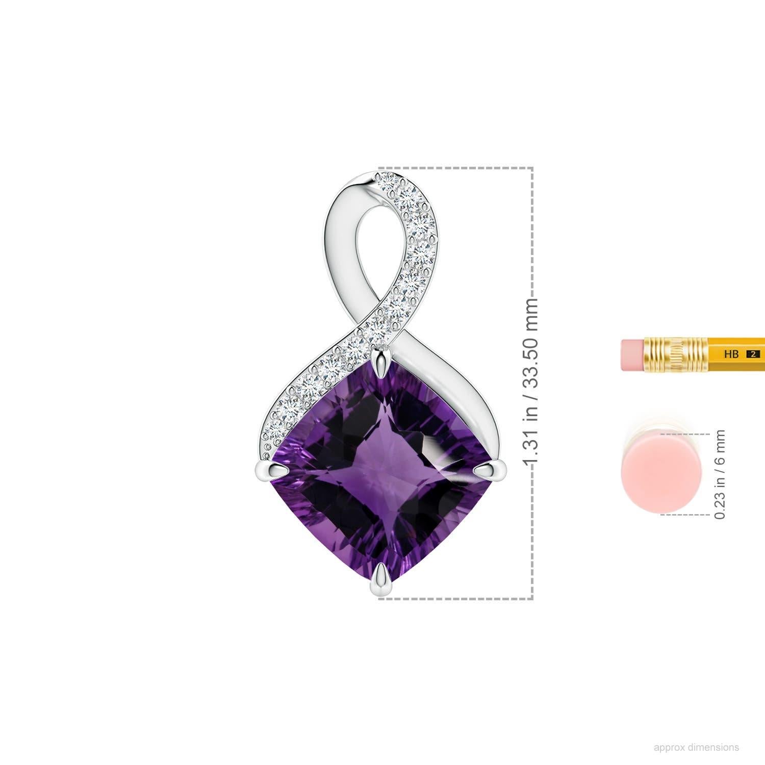 Pendentif en or massif 14K avec améthyste naturelle certifiée GIA de 13,07ct The Claw Set Neuf - En vente à Los Angeles, CA