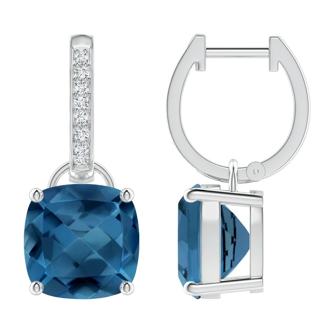 Topazio blu Orecchini