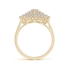 Angara Natural Diamond Cluster Sunburst Cocktail Ring in 14K Solid Gold
