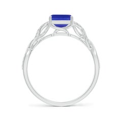 Angara Natural Emerald-Cut 1.5 ct Tanzanite Engagement Ring in 14K Solid Gold