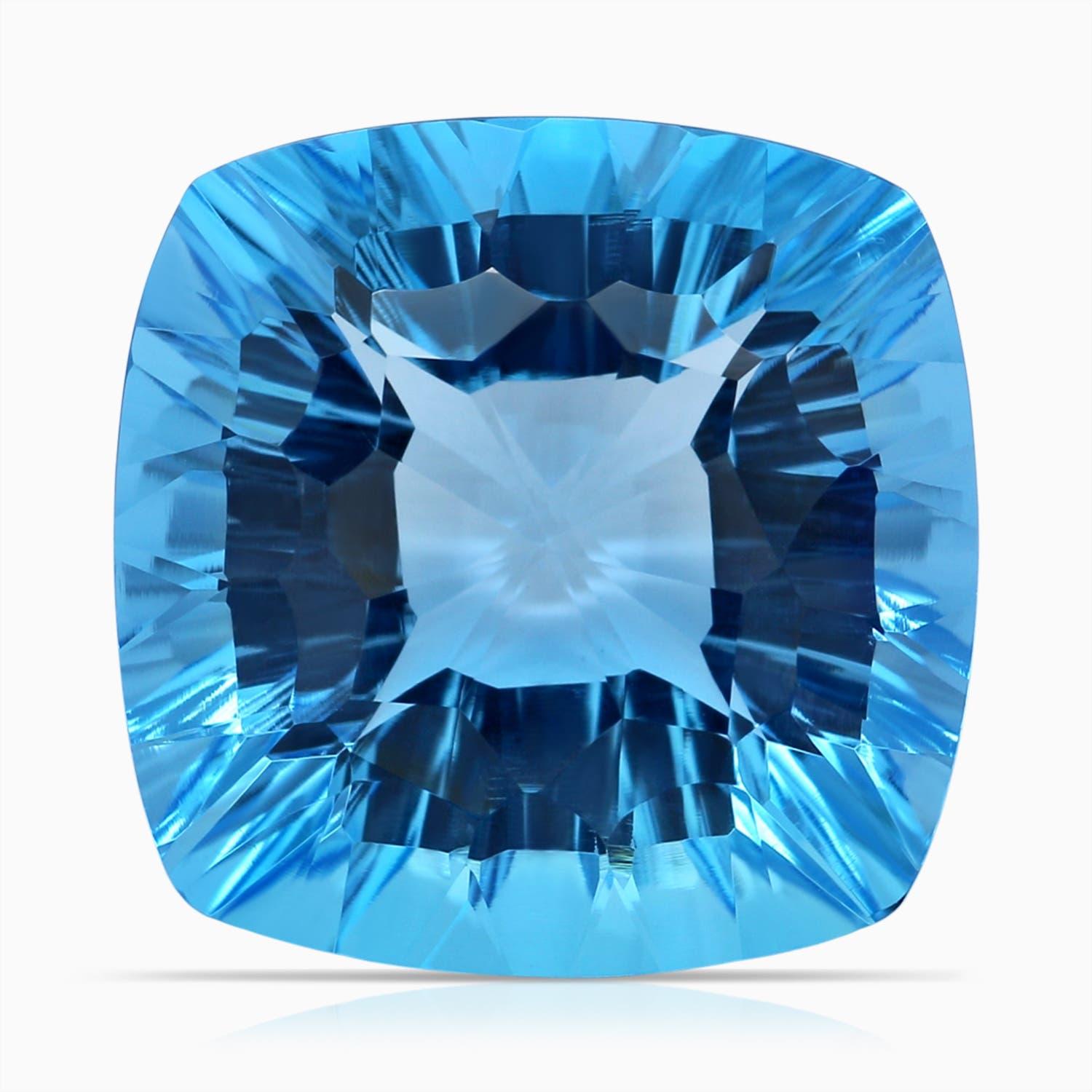 Anello di fidanzamento Angara Nature certificato GIA 16,45ct Topazio Blu Svizzero in oro 14K in vendita 3