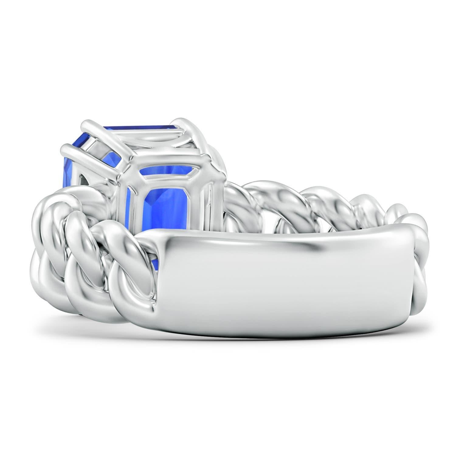 Angara Natural GIA zertifiziert 5,55 ct blauer Saphir Solitär Ring in 14K Gold Damen im Angebot