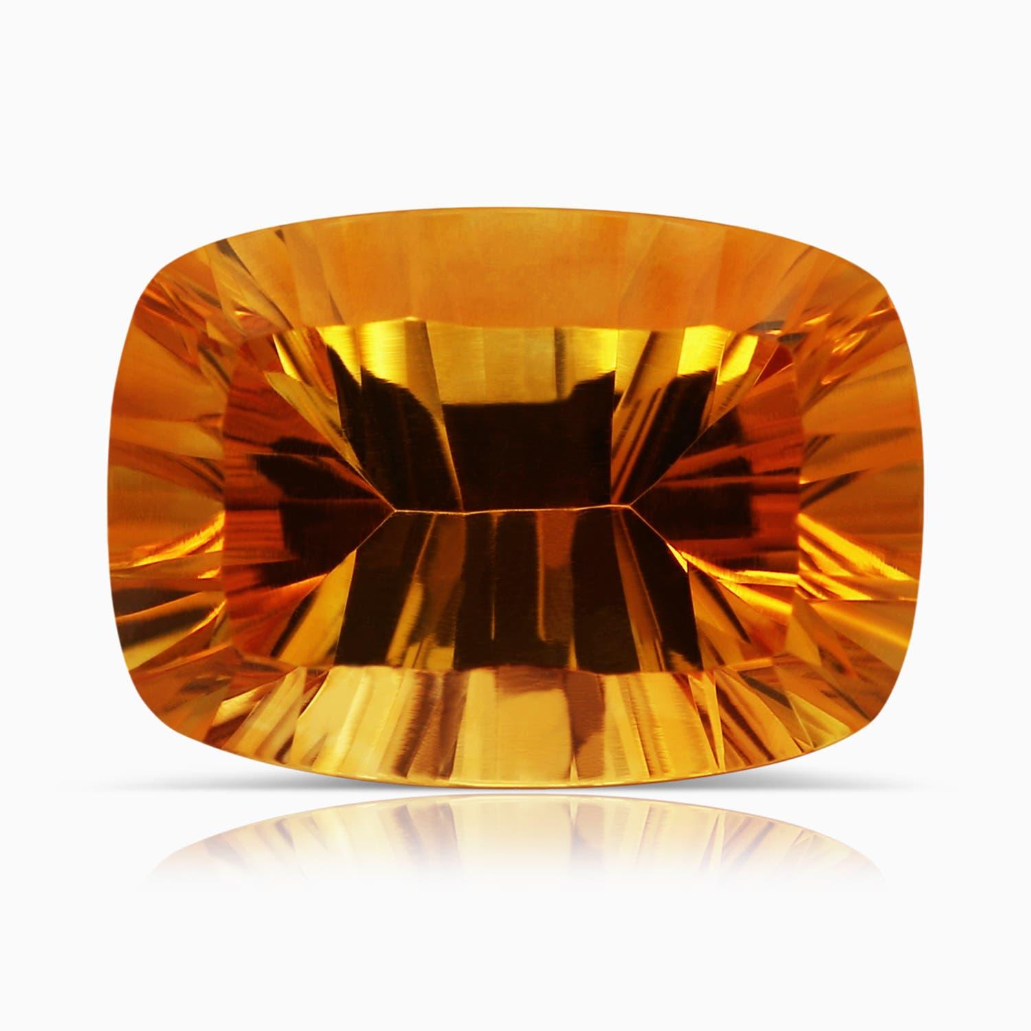 Angara Bague en or massif 14K avec citrine naturelle certifiée GIA de 6,11ct et diamants en vente 1