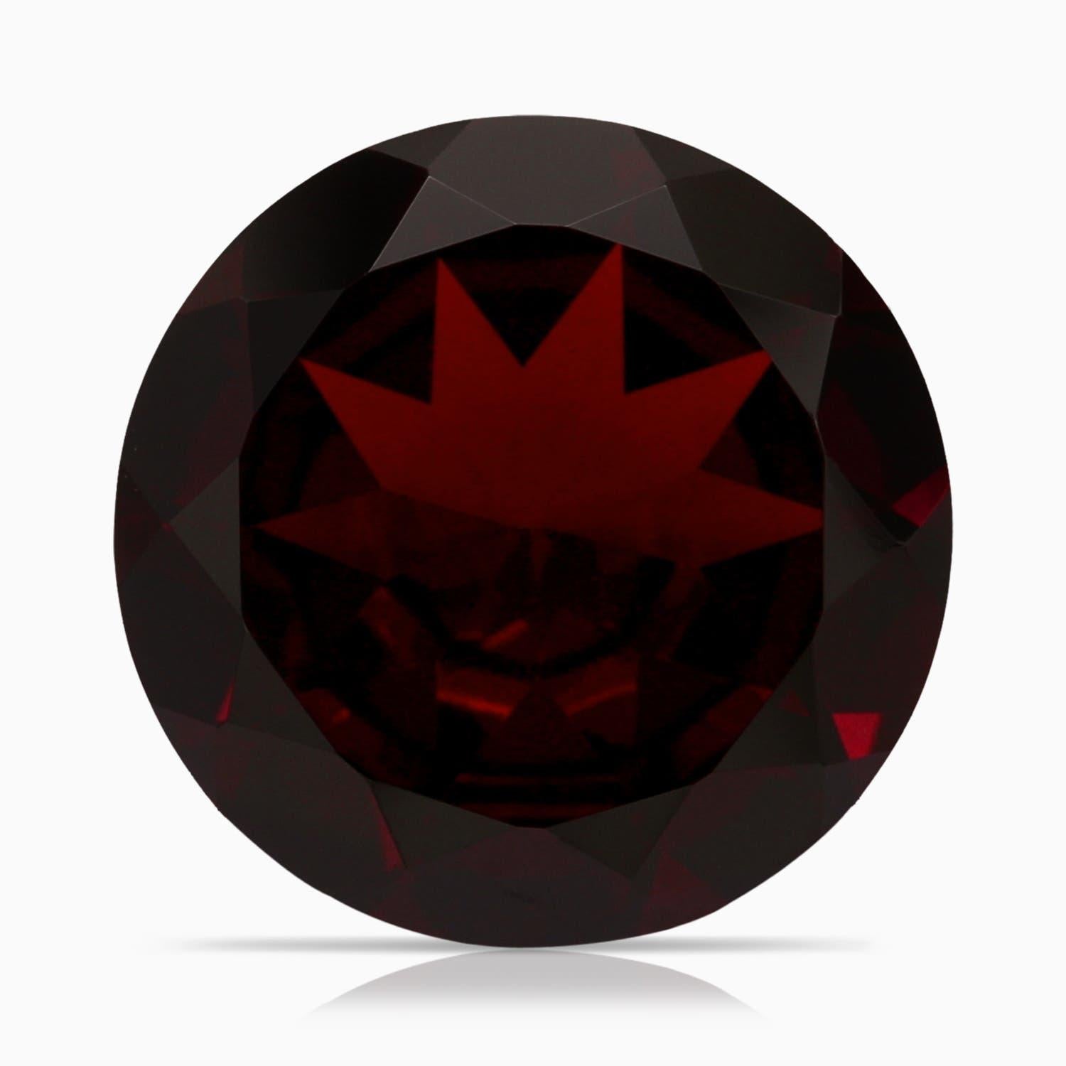 Bague en or 14 carats à tige torsadée en grenat naturel certifié GIA de 8,62 ct en vente 1