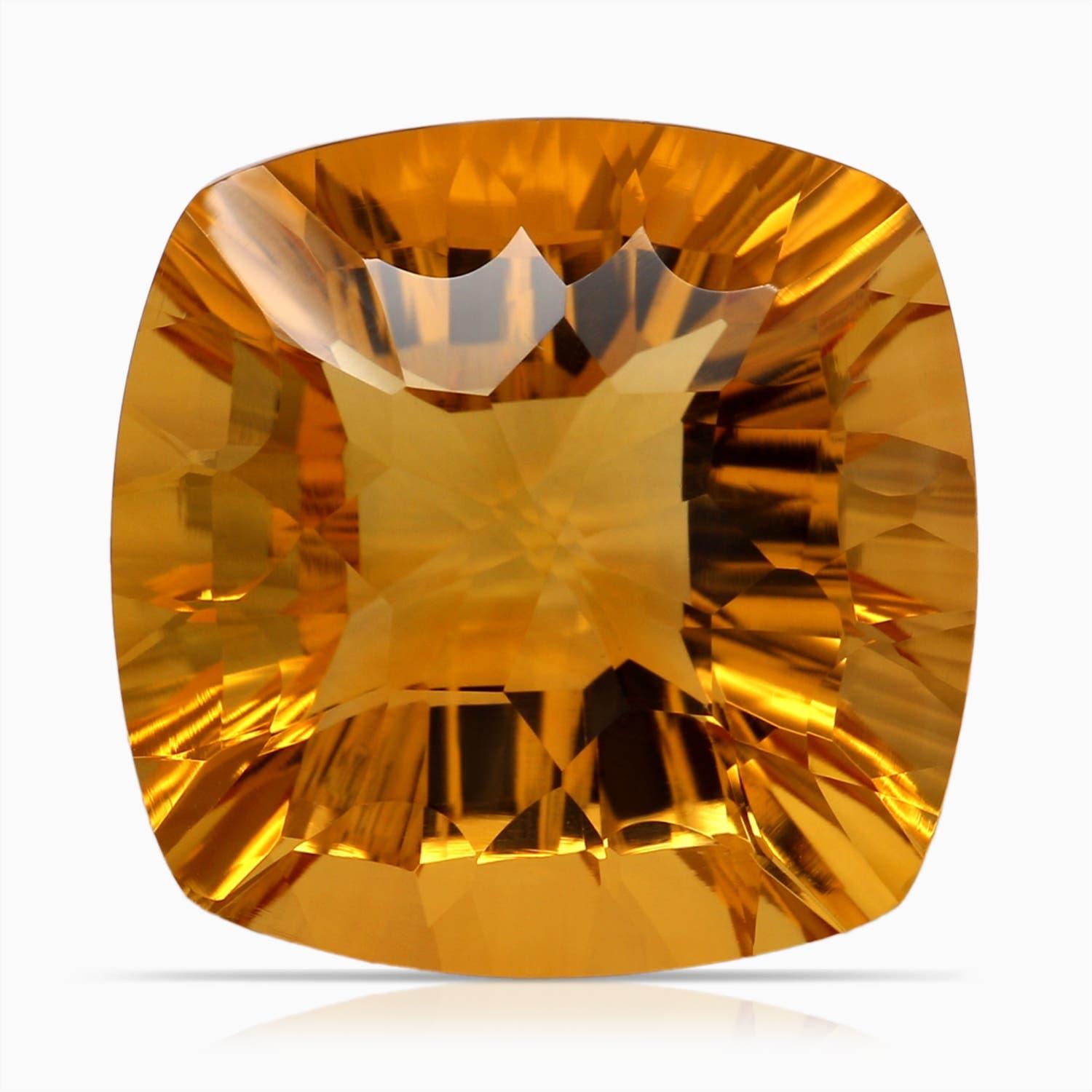 Anello di fidanzamento con citrino naturale di 12 carati certificato GIA di Angara in oro 14 carati in vendita 3